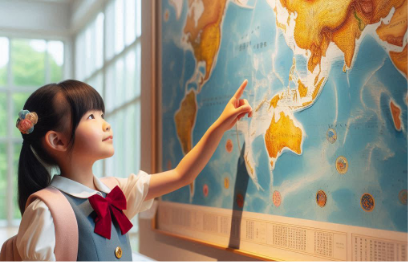 地図上のボタンをタッチ　イメージ